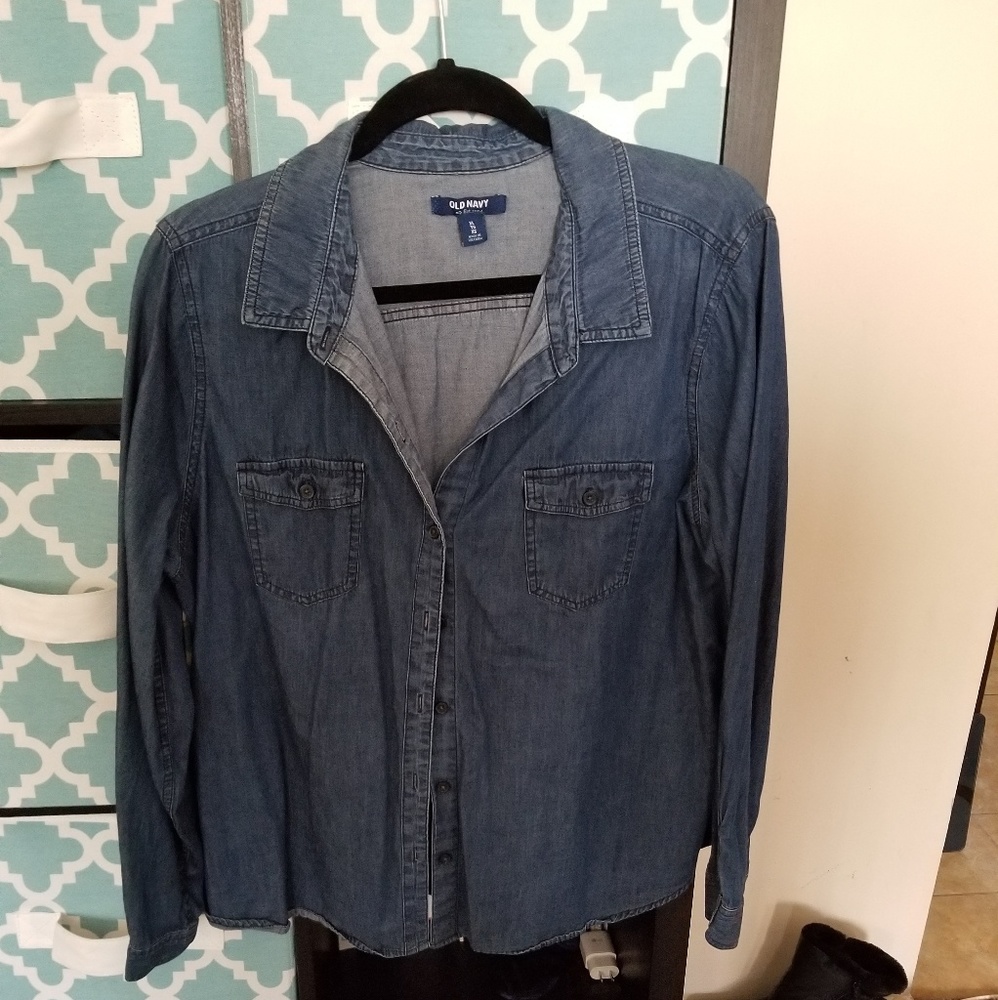 Denim Stretchy Shirt